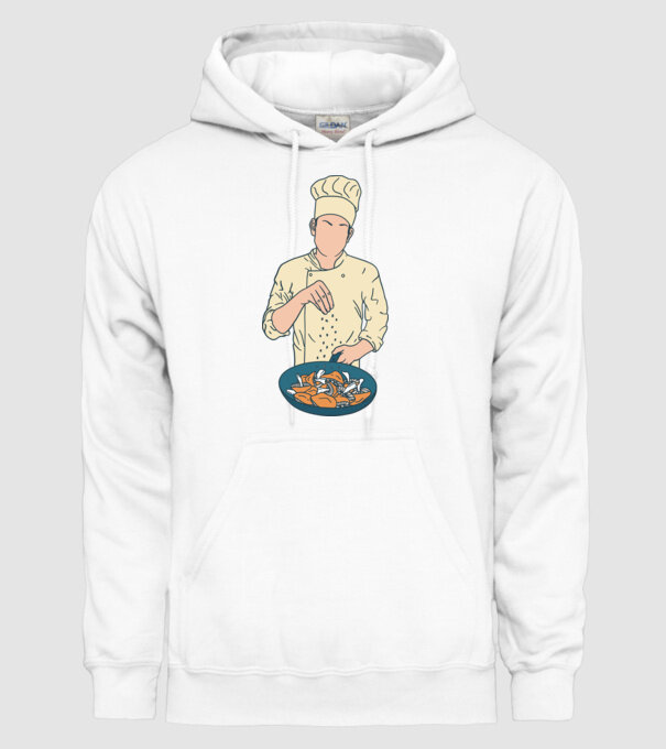 Maestru Bucătar model alb pe tricou