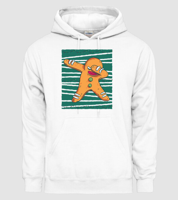Turtă dulce DAB Crăciun model alb pe tricou
