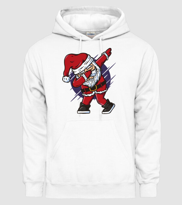Moș Crăciun DAB model alb pe tricou