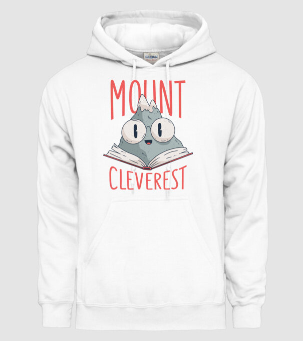 Tricou Mount Cleverest model alb pe tricou