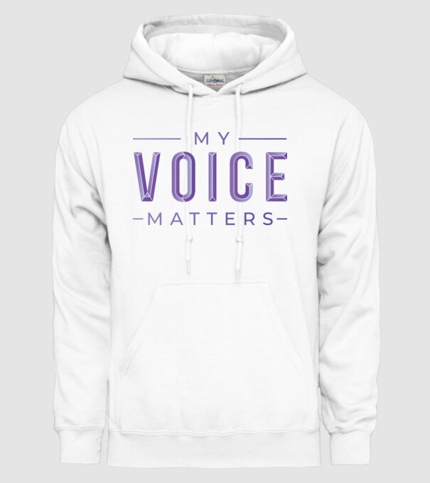 My Voice Matters de Ziua Femeii model alb pe tricou
