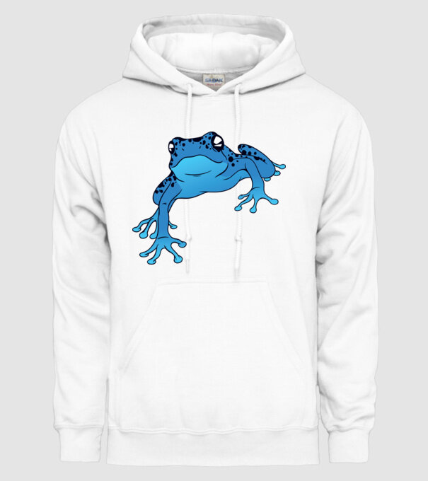 Broască otrăvitoare model alb pe tricou