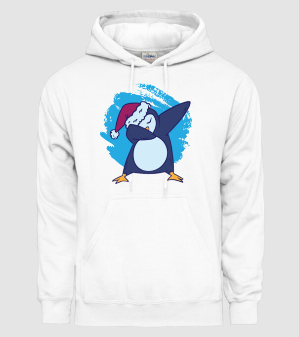 Pinguin DAB model alb pe tricou