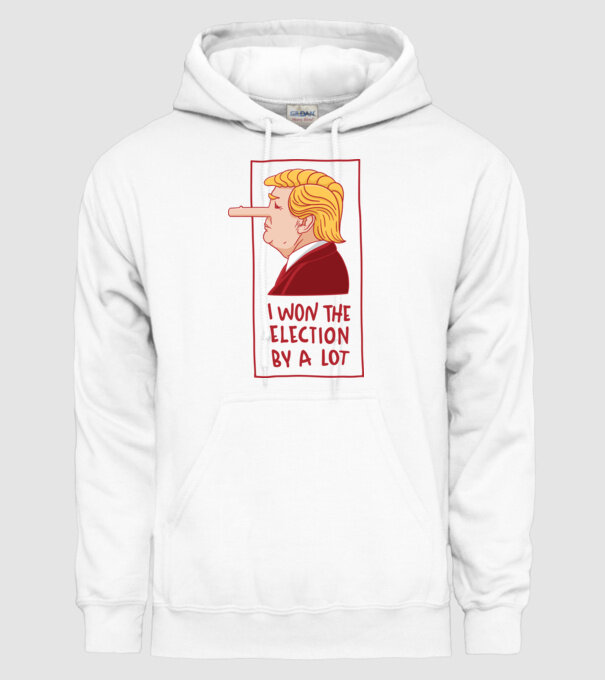 Pinocchio Trump model alb pe tricou