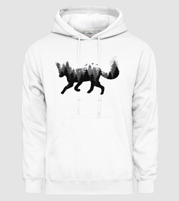 Vulpe pădure Natură model alb pe tricou