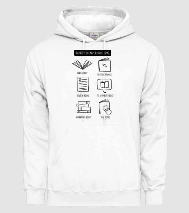 Program de timp liber - Citit model alb pe tricou