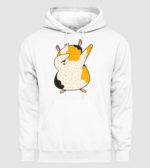 Porcușor de Guineea model alb pe tricou