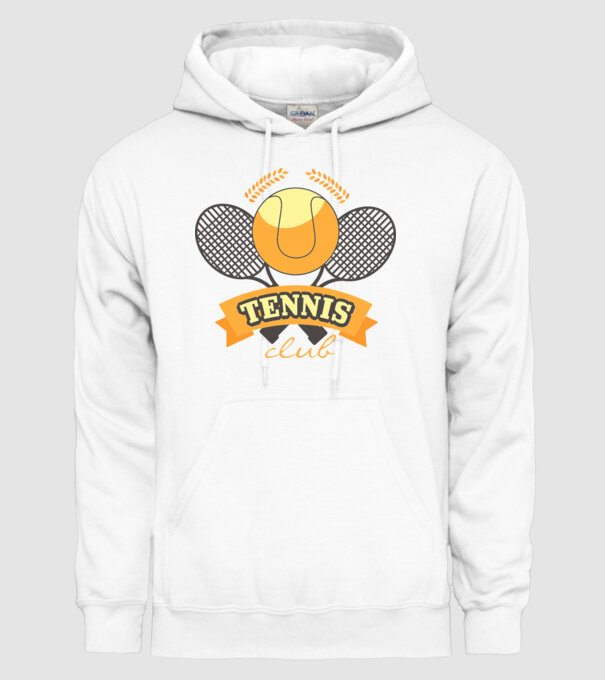 Tennis Club model alb pe tricou
