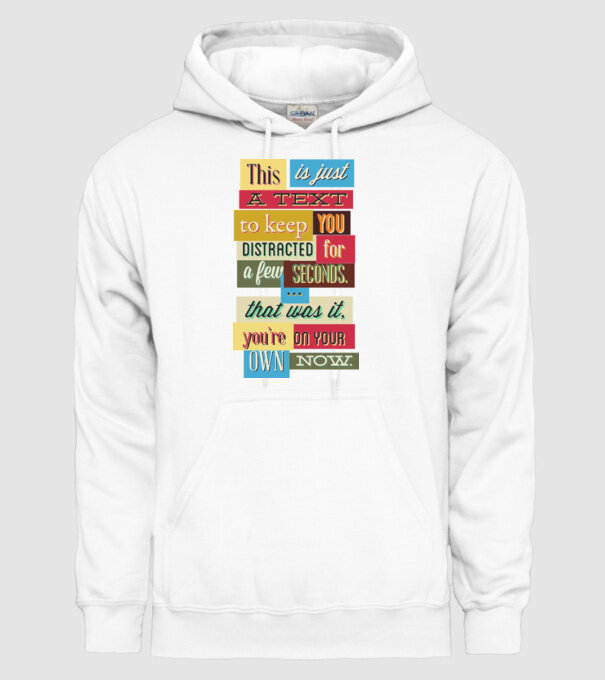 This is just a text to keep you distracted model alb pe tricou