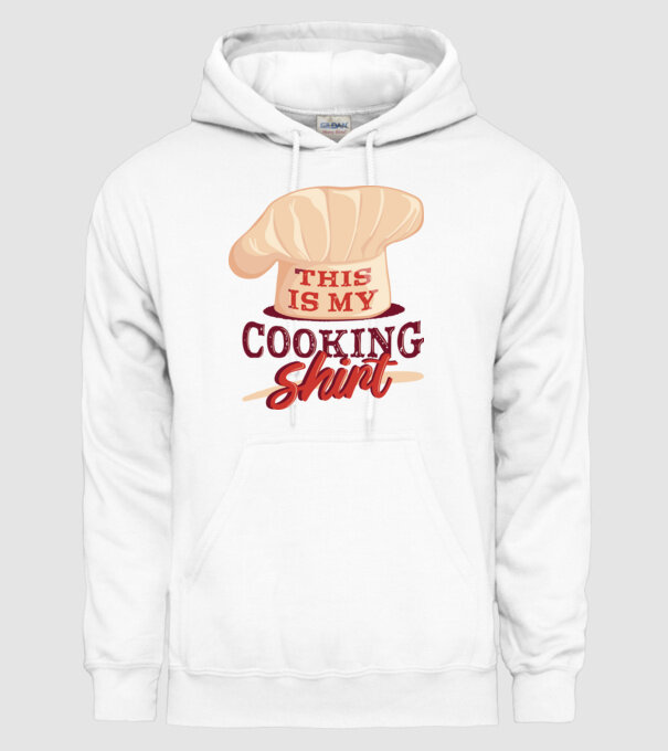 This is my Cooking Shirt model alb pe tricou