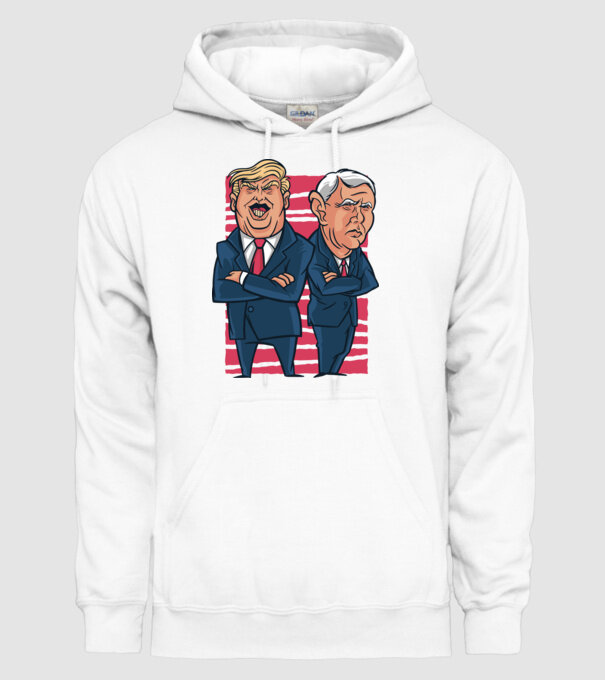 Trump Pence USA model alb pe tricou