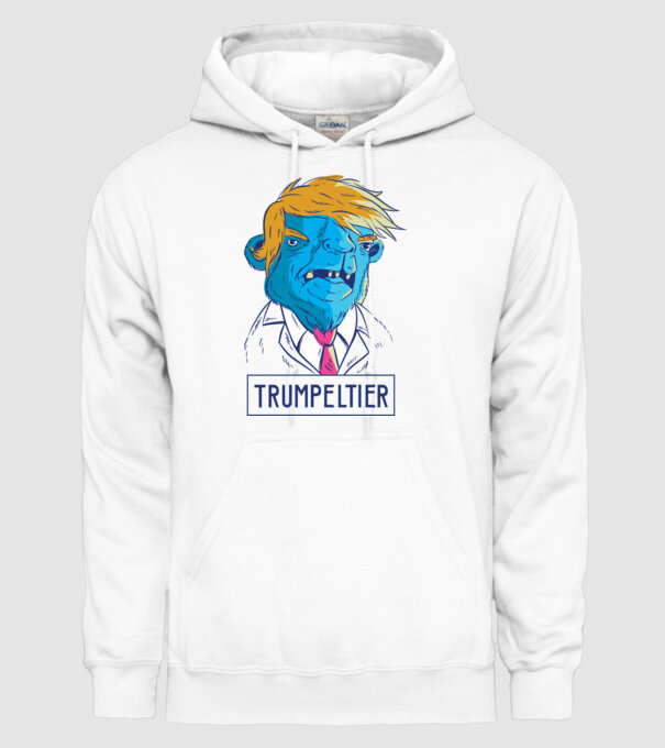 Trumpeltier monstru Trump model alb pe tricou