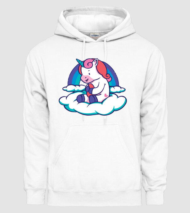 Unicorn Baby model alb pe tricou