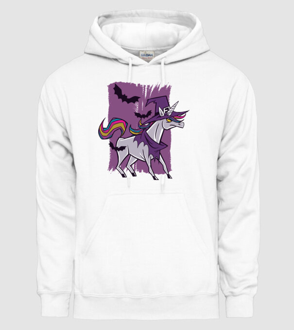 Unicorn vrăjitoare model alb pe tricou