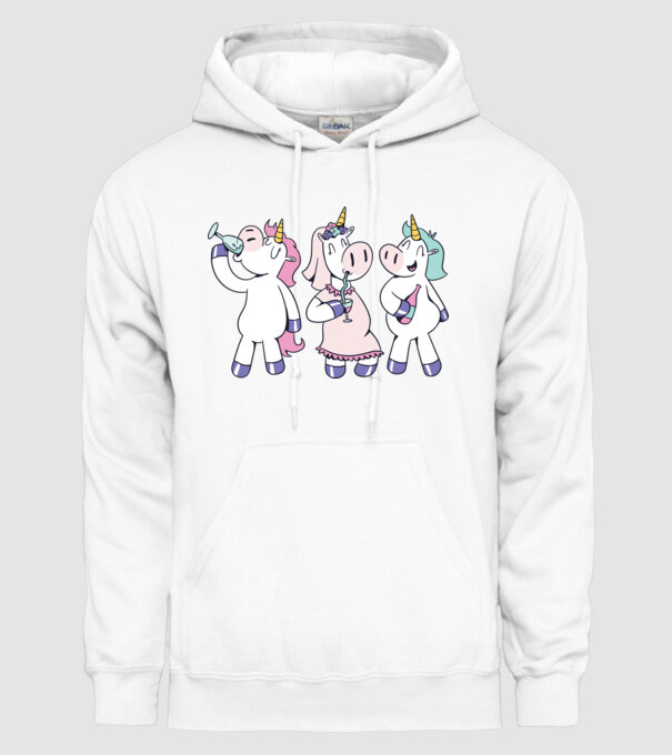 Unicorn Mireasă Petrecerea burlăcițelor model alb pe tricou