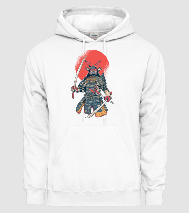 Vintage Samurai tricou arte marțiale orientale model alb pe tricou