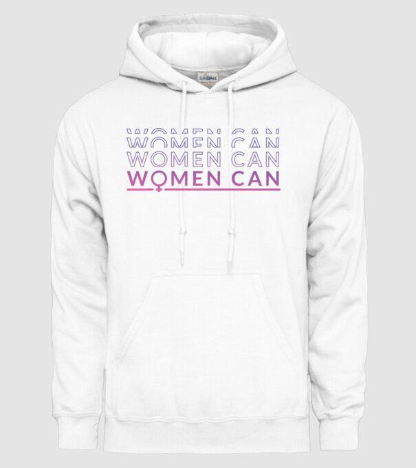 Women Can Ziua femeii model alb pe tricou