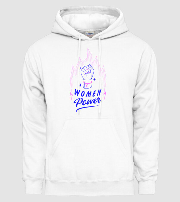 Women Power Ziua Femeii model alb pe tricou