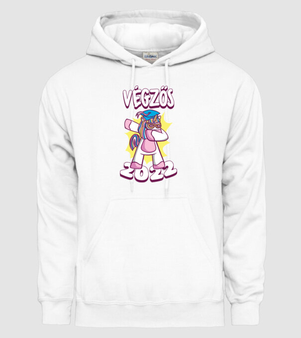 Inorog Absolvent model alb pe tricou