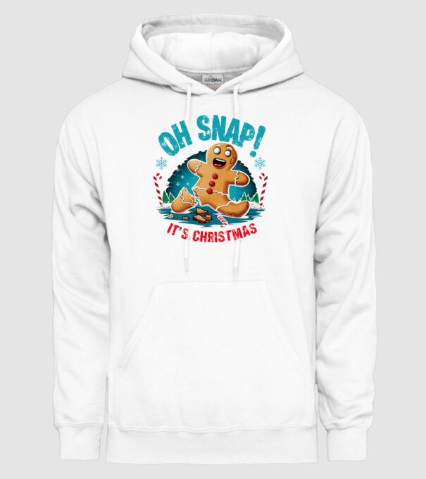 Oh snap! It's christmas Alb model alb pe tricou