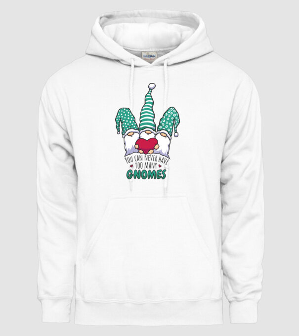 You can never have too many Gnomes model alb pe tricou