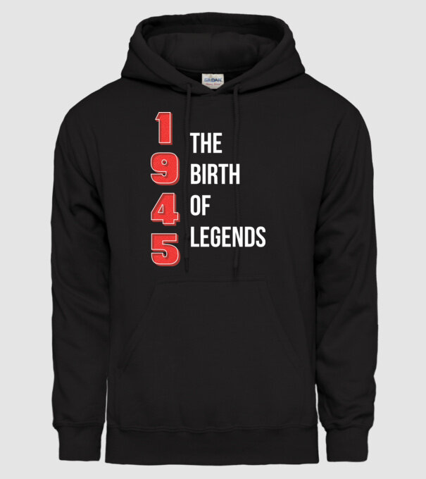 1945 the birth of legends model negru pe tricou