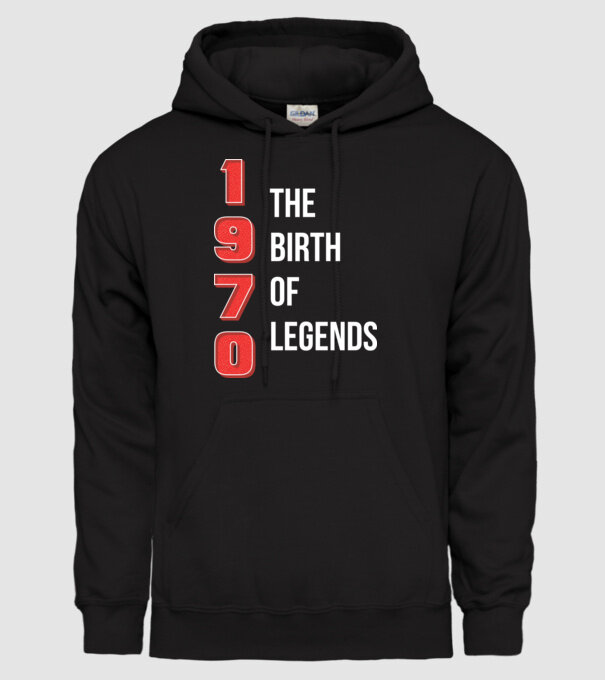 1970 the birth of legends model negru pe tricou