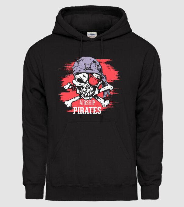 Airship Pirates - Pirat model negru pe tricou