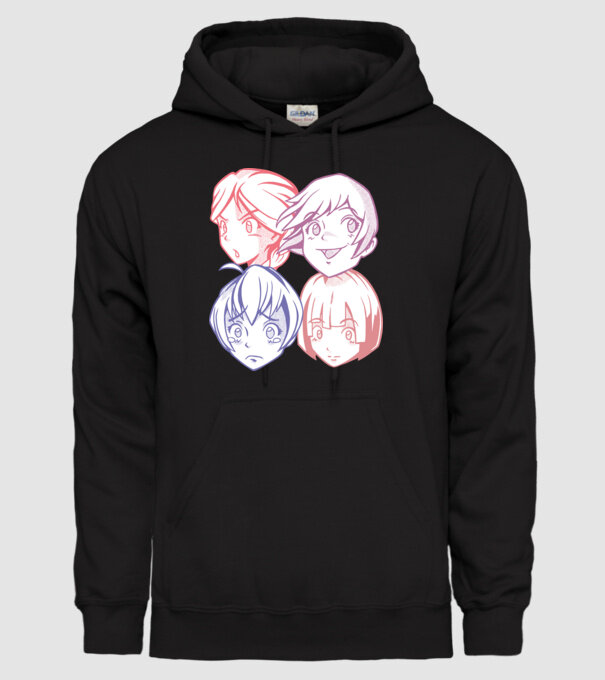 Expresii Anime model negru pe tricou