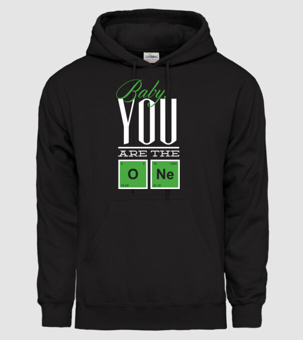 Baby you are the one model negru pe tricou