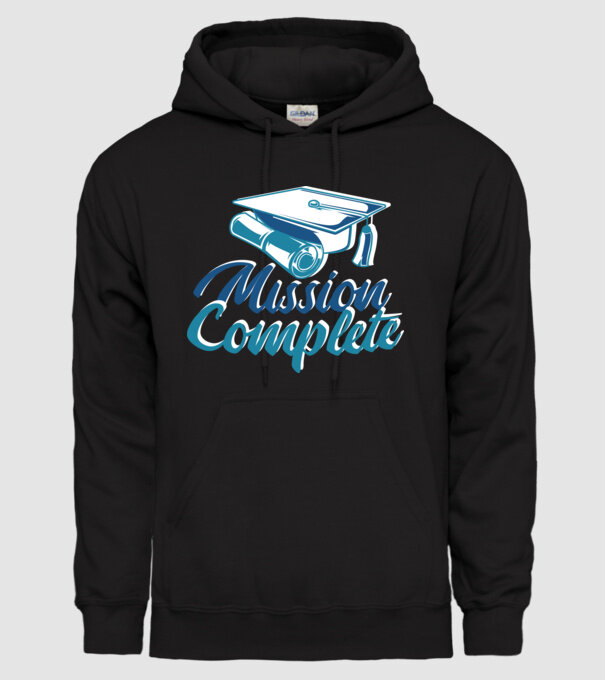 Absolvire cu succes model negru pe tricou