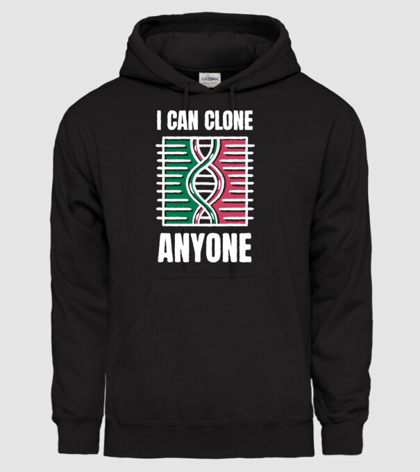 Clonez pe oricine Biolog model negru pe tricou