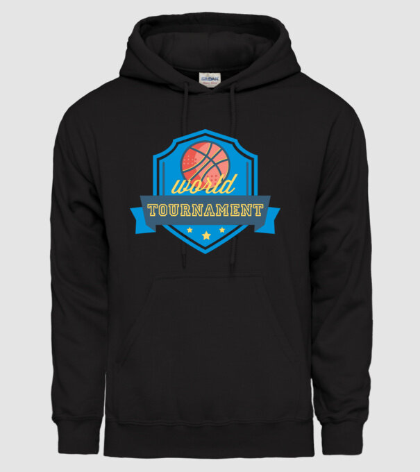 Basketball Tournament model negru pe tricou