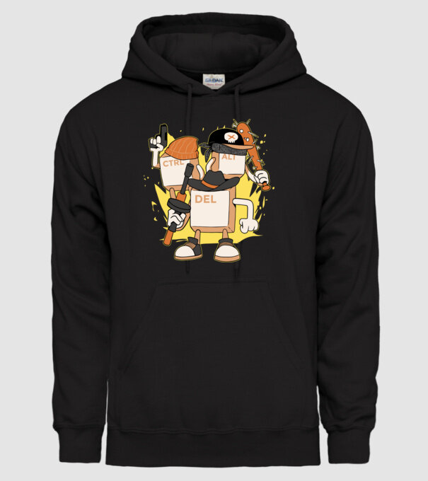 Mafie tastatură model negru pe tricou