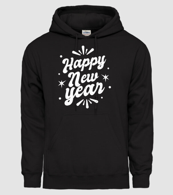 An nou fericit model negru pe tricou