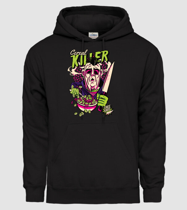Cereale Killer Fulgi de cereale model negru pe tricou