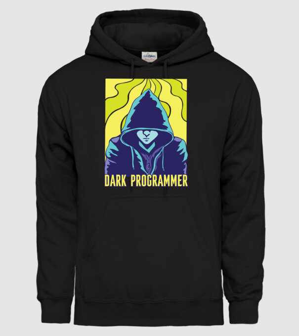 Dark Programmer model negru pe tricou