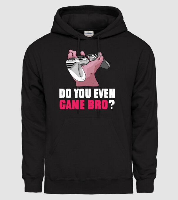 Do You Even Game Bro? model negru pe tricou