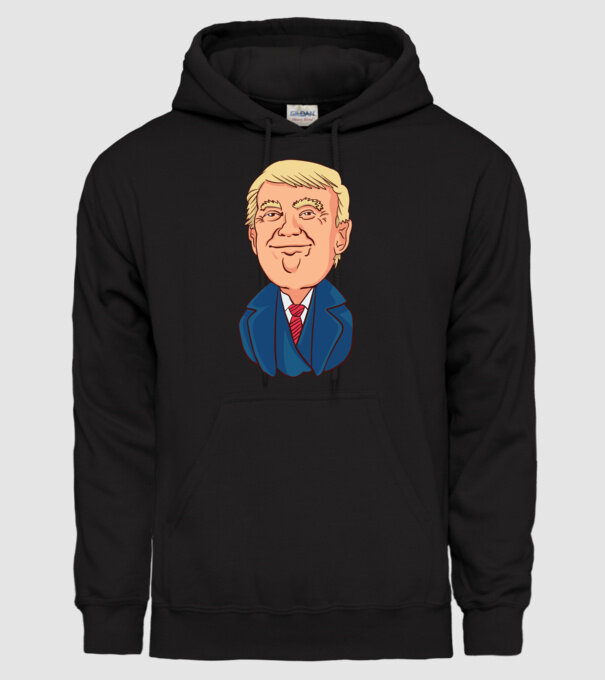 Donald Trump model negru pe tricou