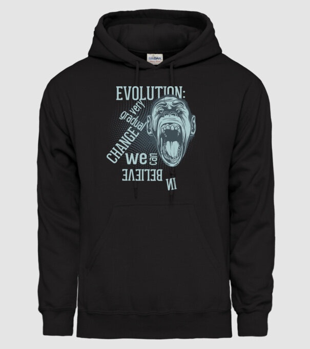 Evolution - Very gradual change model negru pe tricou