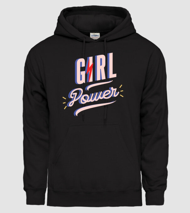 Girl Power de Ziua Femeii model negru pe tricou