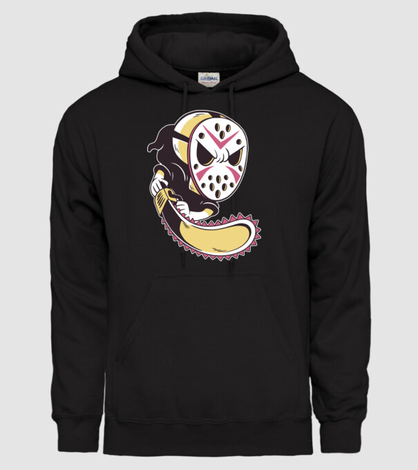 model negru pe tricou
