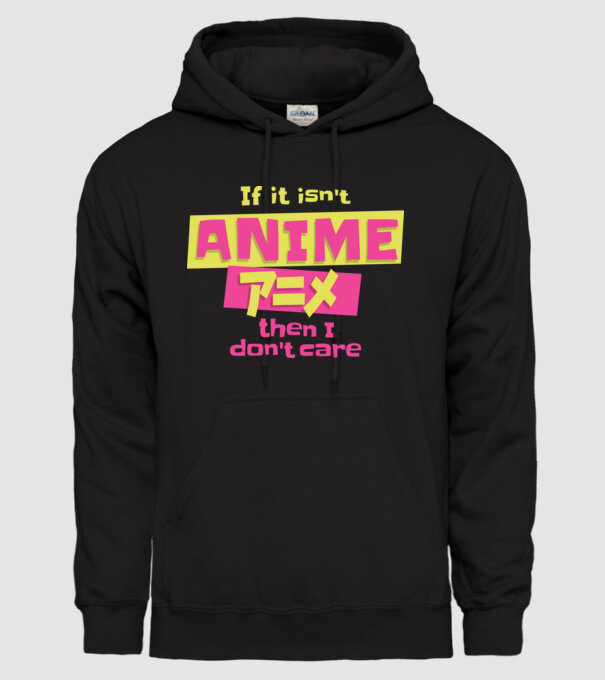 Dacă nu va fi Anime, atunci nici nu-mi pasă model negru pe tricou