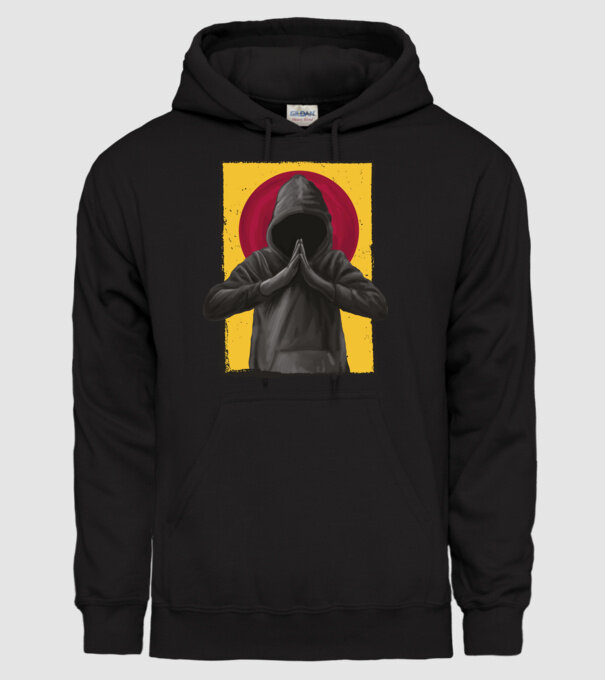 Rugăciune Hacker model negru pe tricou