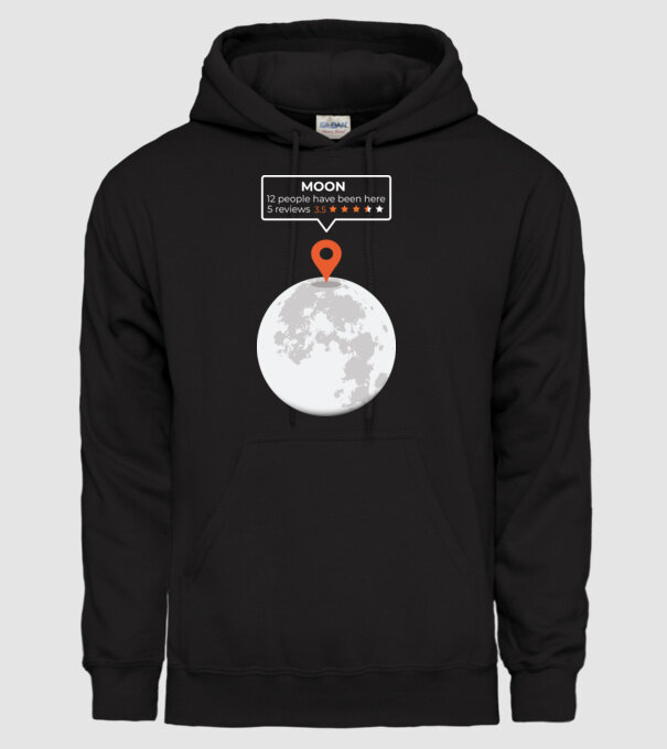 Luna Recenzie model negru pe tricou
