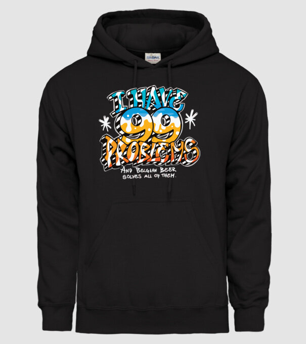 I have 99 Problems - berea belgiană le rezolvă pe toate model negru pe tricou