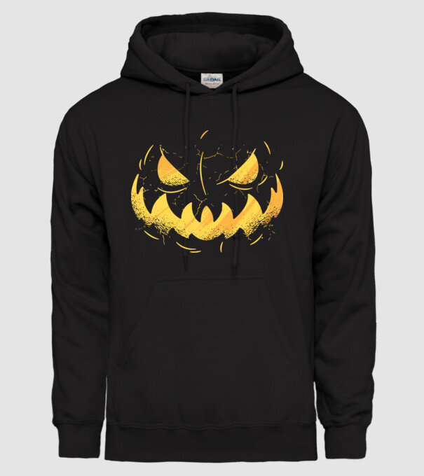 dovleac înfricoșător Halloween model negru pe tricou
