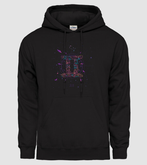 Gemini Zodiac model negru pe tricou