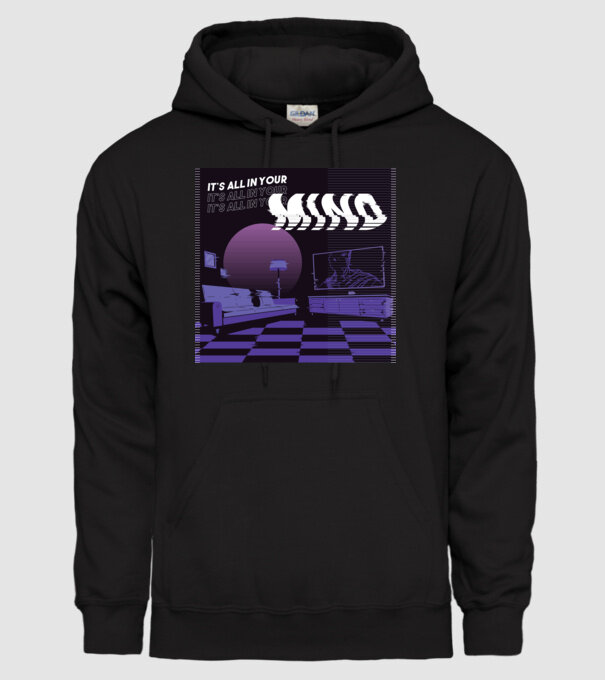 'It''s all in your mind' model negru pe tricou