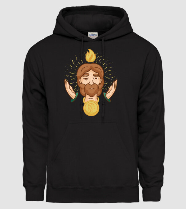Apostolul Iuda model negru pe tricou